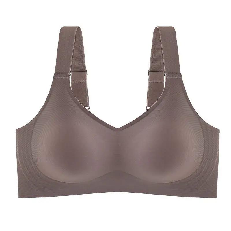Product Introduction of Beautiful Back Large Size Soft Support Push-up Bra For Women, Seamless One-piece, Wire-free, Adjustable Sports Thin Bra 10
