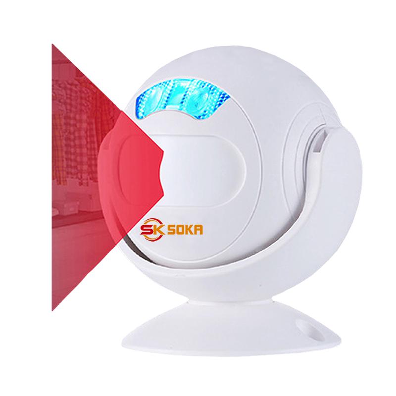 Chuông báo khách chống trộm cảm biến hồng ngoại không dây thông minh SOKA