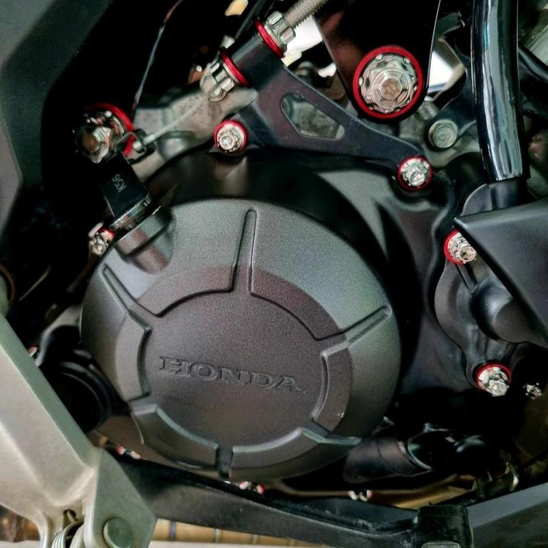 Bộ ốc lốc máy Full bộ tặng Full Long đền đỏ - Phụ tùng xe Wave, Sirius, Satria, EX, Raider, Winner, Sonic, S110