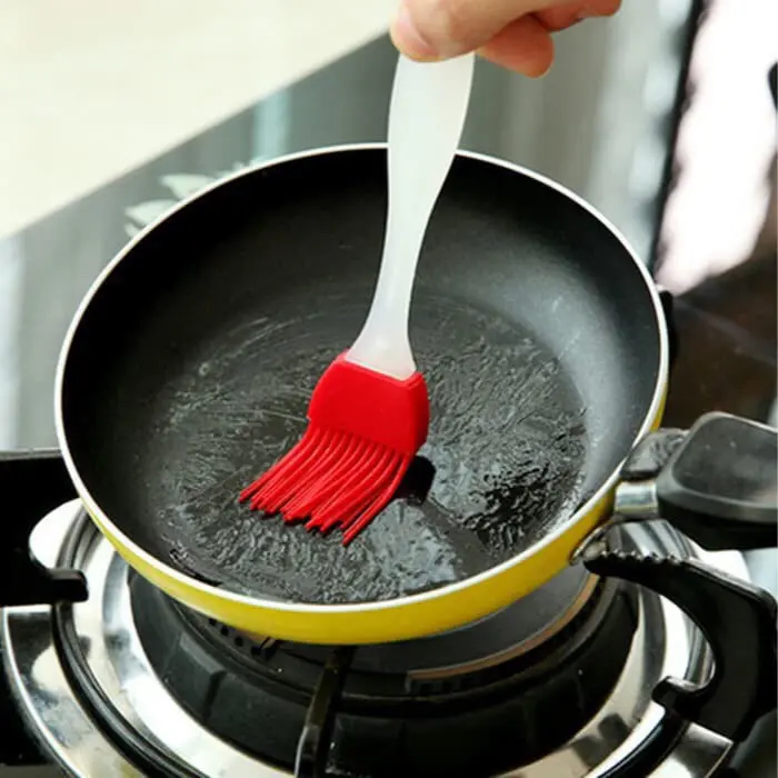 Kuas Silikon Silicone Brush Mentega Barbeque Bumbu Dapur Masak Roti Kue Cake BBQ 4