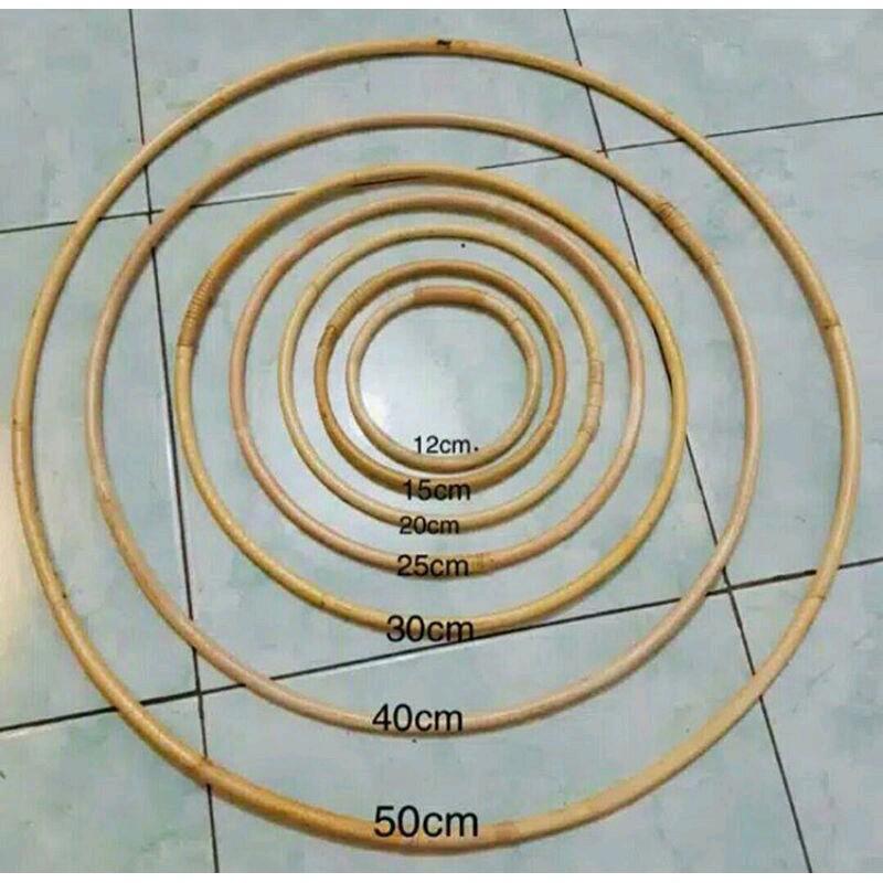 Ring Rotan Kerajinan Tangan Full Vernis 0