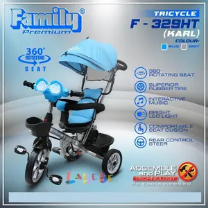 Family Sepeda Anak Tiga Roda F-329HT / Tricycle Karl