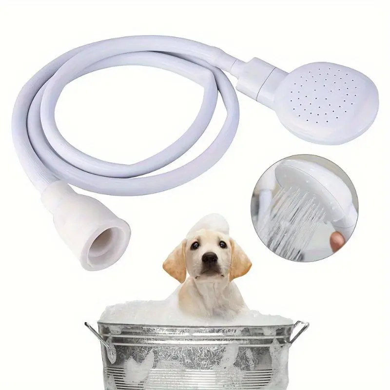 Pet Bathing Sprayer, Multipurpose Faucet Sprayer for Hair Washing, Easy Plug and Play Nozzle for Showering, Dog & Cat Grooming Supplies