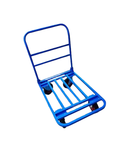 Xe đẩy hàng gắp gọn 300kg 60x90 Thép hộp mạ kẽm, bánh cao su 200