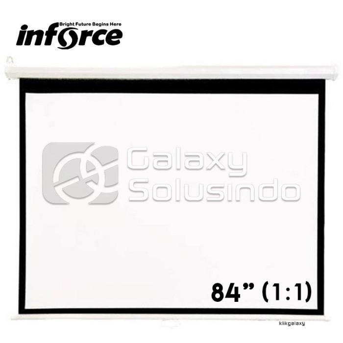 Gambar INFORCE WallScreen 84" 1:1 Layar Projector Gantung dari GASOL MALANG Kota Malang Tokopedia