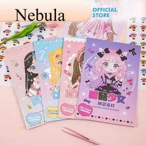 Buku Stiker Makeup Anak Perempuan H1048 Mainan Kartun Berdandan Princess Berganti Pakaian