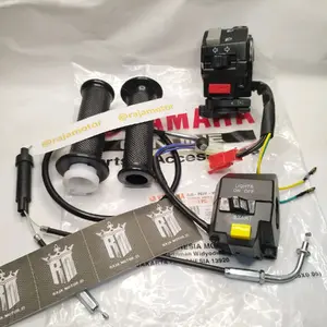 PAKET SAKLAR SET + KABEL GAS + HANDGRIP ( 4US ) HANDPAD GRIP HOLDER SWIT KIRI KANAN F1ZR FORCE FIZR HIGH QUALITY