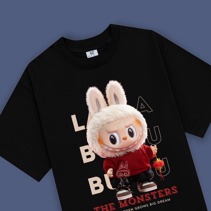 Áo thun local brand THE WEINS, mẫu La Bu Bu, áo thun form rộng , cổ tròn basic, áo phông oversized tay lỡ unisex, vải cotton compact extra co giãn 2 chiều thấm hút chất lượng cao cho nam, nữ Menswear