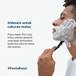 Banner Penta Refill Care (Isi Ulang Pisau Cukur Kumis Jenggot 5 Mata Silet & Aftershave) 3