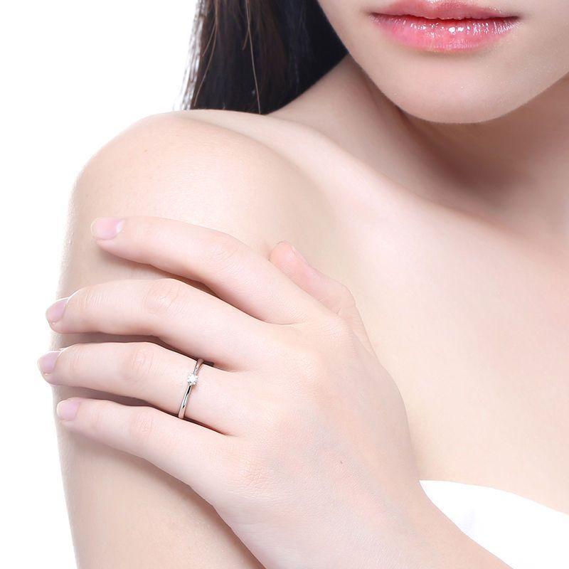 Nhẫn Kim Cương Thời Trang, Bạc Sterling S925, Dành Cho Nữ, Đá Moissanite Mô Phỏng, Có 30 Điểm Và 60 Điểm, Nhẫn Đơn Giản, Thích Hợp Cho Cầu Hôn Và Đám Cưới, Nhẫn Trứng Chim Bồ Câu, [LMY] nhẫn  con  rắn nhẫn  cưới  pnj 2025 nhẫn  đá  năng  lượng 7