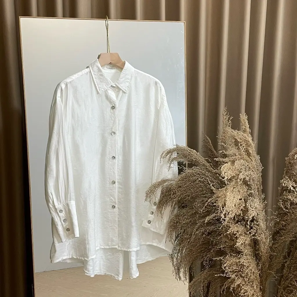Dima Shirt - Baju Busui Cantik Kancing Simple Panjang