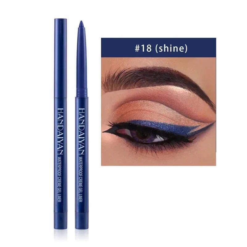 Product Introduction of Waterproof Pearlescent Matte Eyeliner Not Easy Pen Rotatable Eyeliner Long Lasting Eye Makeup Tools Korean Makeup Products Lipliner Eyeshadow 41