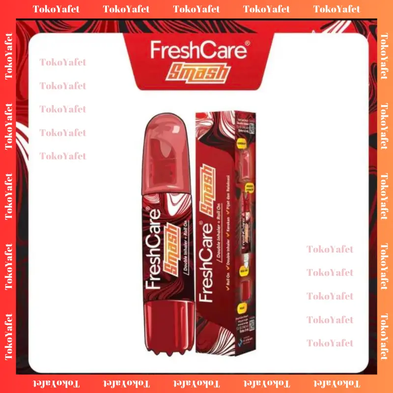FRESHCARE SMASH Double Inhaler + Roll On 4 in 1 Viral Original Asli Termurah Terpopuler, Ada Tali / Lanyard Freshcare SMASH juga, Tersedia Varian Merah dan Hijau (MATCHA) 1