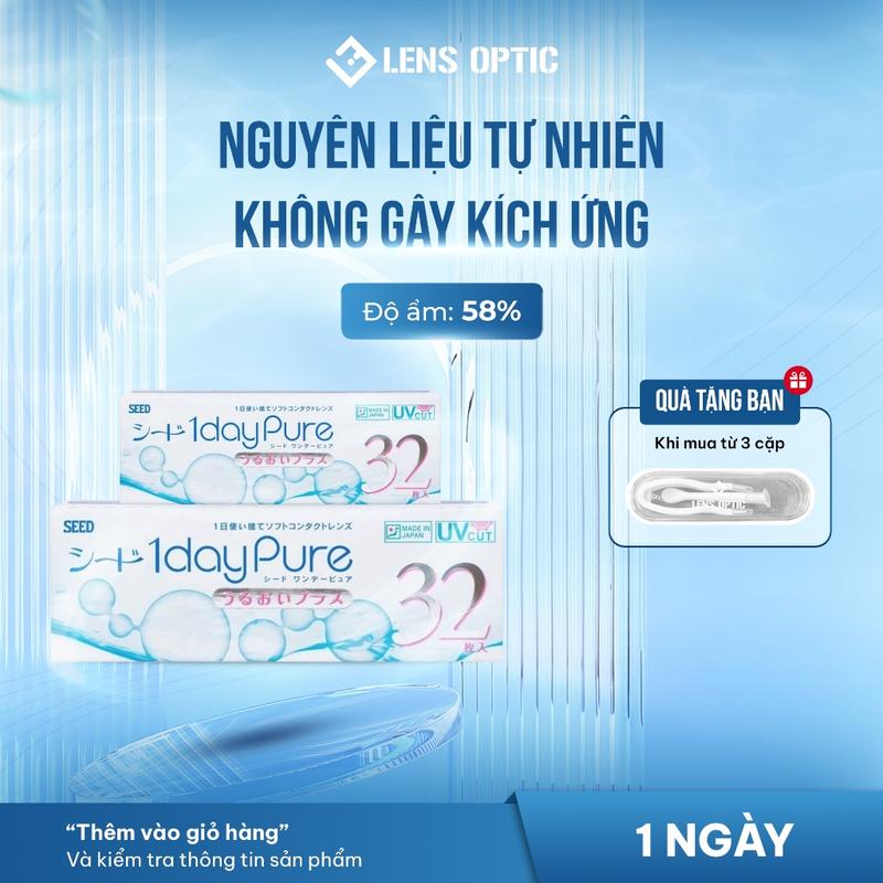 Kính áp tròng SEED 1 ngày không màu, lens SEED 1DAY PURE trong - TikTok ...