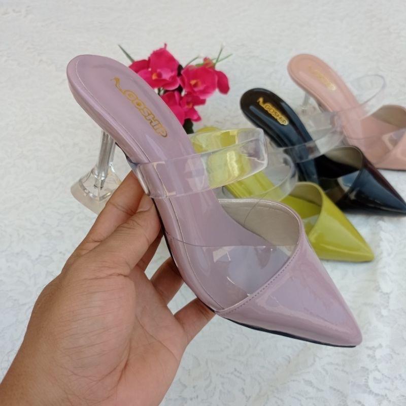 Sepatu Selop Heels Kaca 7 CM RD 43 0