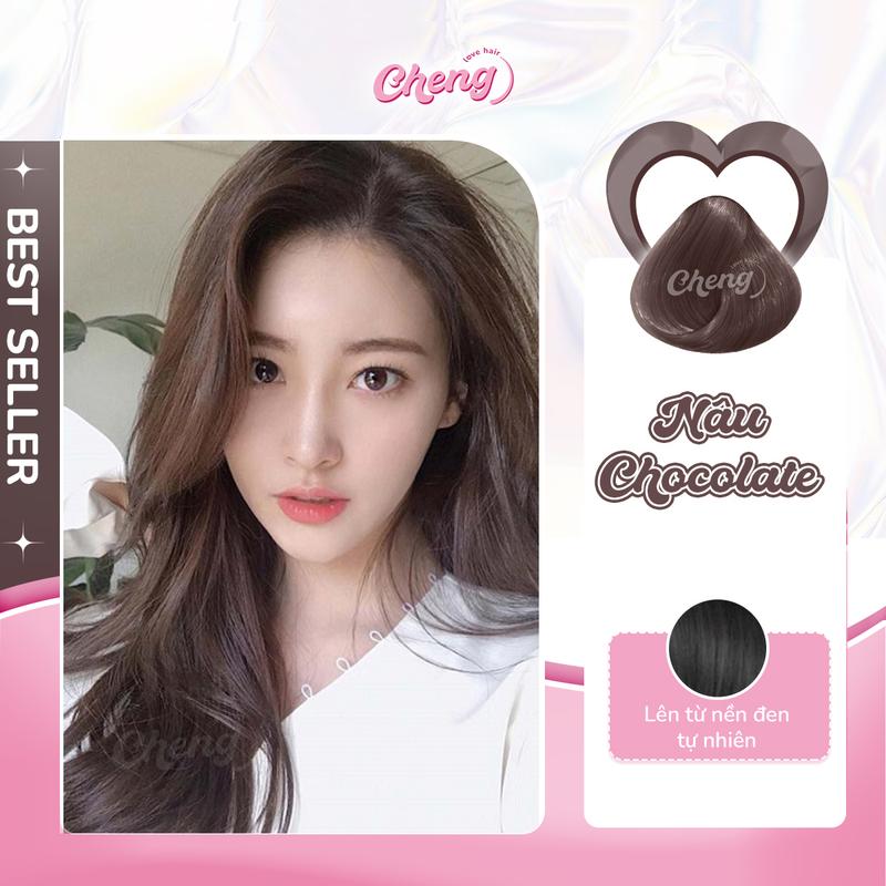 Thuốc Nhuộm Tóc Màu NÂU SOCOLA - NÂU CHOCOLATE Không Tẩy | Chenglovehair, Chenglovehairs Axit amin