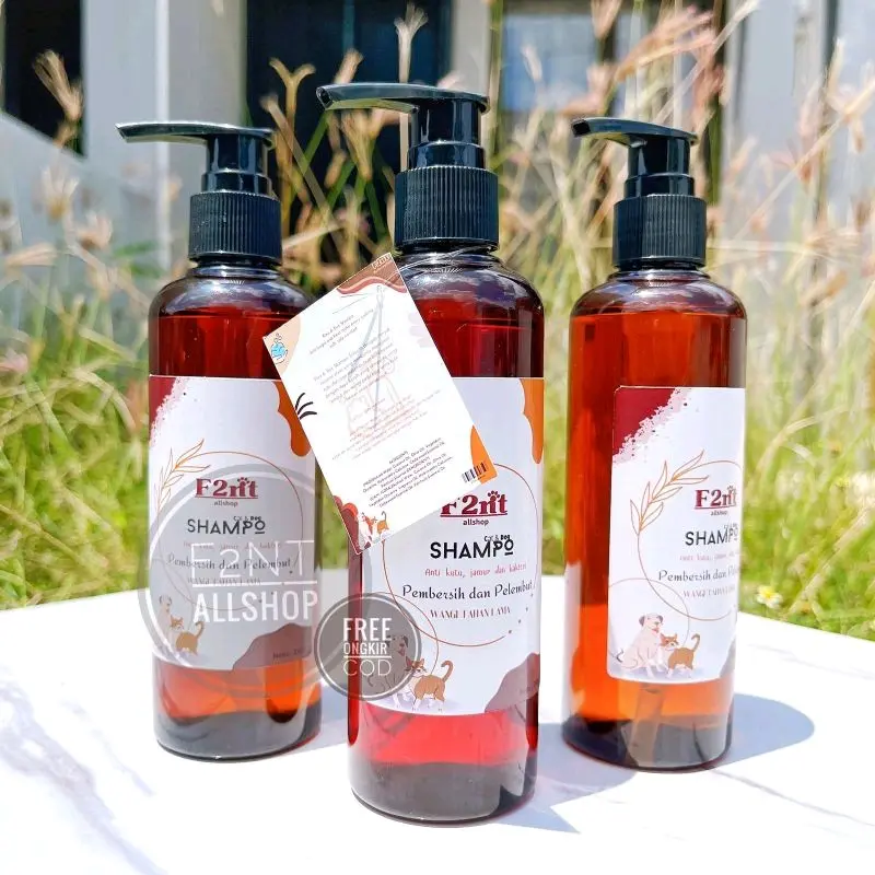 Shampo Kucing Anjing Anti Kutu dan Jamur 250 ml shampo  kucing