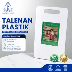 King Balance Talenan Plastik Tebal 344 Food Grade Anti Slip & BPA Free untuk Dapur Modern Premium 344
