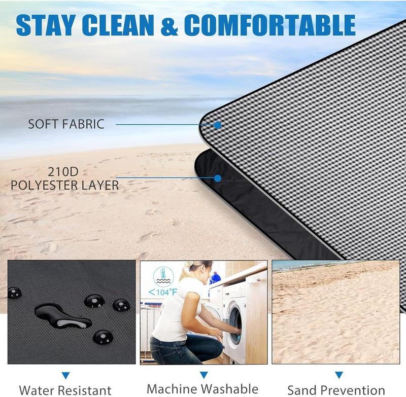 Product Introduction of 【SG Local Seller】Extra Large Picnic Outdoor Blanket, Waterproof Foldable Blankets for Beach,Camping Grass Lawn Park Accessories Cute Couple Gifts Ideas Wedding Registry for 6 to 8 Adults 21