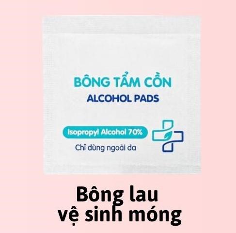COMBO 10 tấm lau móng Hin Nail, Bông lau vệ sinh móng tay
