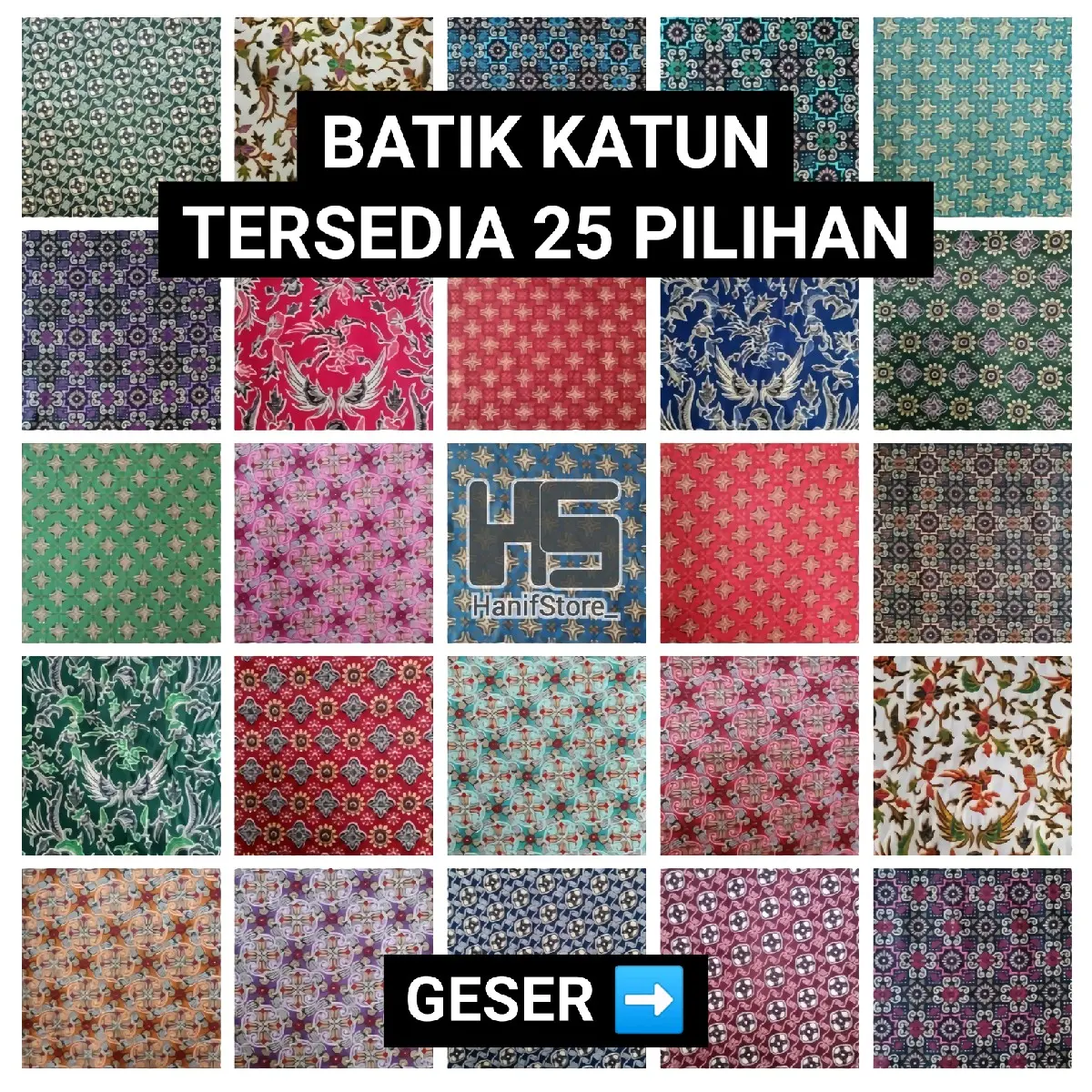 Kain batik seragam sekolah katun adem halus lebar 115 cm