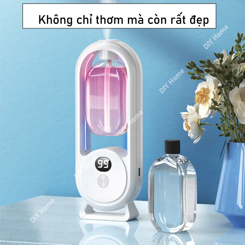 Máy xông tinh dầu PW34 2025 tự động 5 chế độ xông hương thơm nhẹ dịu lưu hương lâu 2