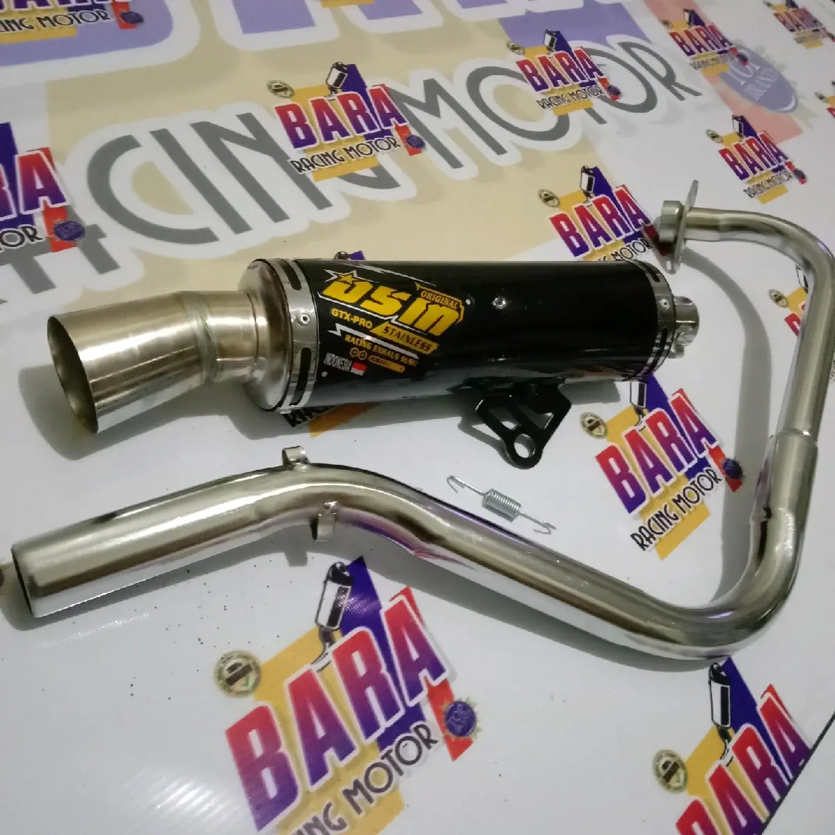 Knalpot DSM Samlong inlet 32mm,Beat esp,beat fi,beat karbu,beat street,beat deluxe,beat pop,Scoopy fi/new,scoopy karbu,Genio,spacy,Vario 110 fi/led Motor
