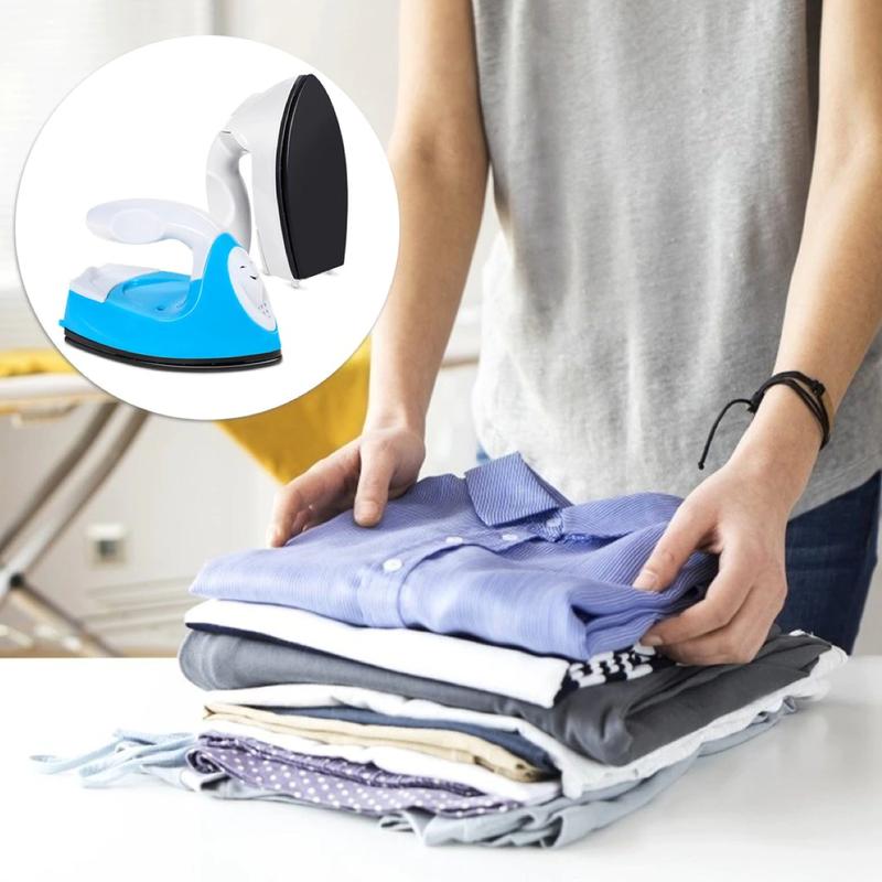 Setrika Mini Seterika Kering Baju Pakaian Celana Mini Dry Iron Quick Heat Listrik Ukuran Kecil Micro Travel 300 Watt Colokan Indo High Quality Alat Elektronik Rumah Tangga Portable Merapikan Pakaian Multifungsi Kabel 7