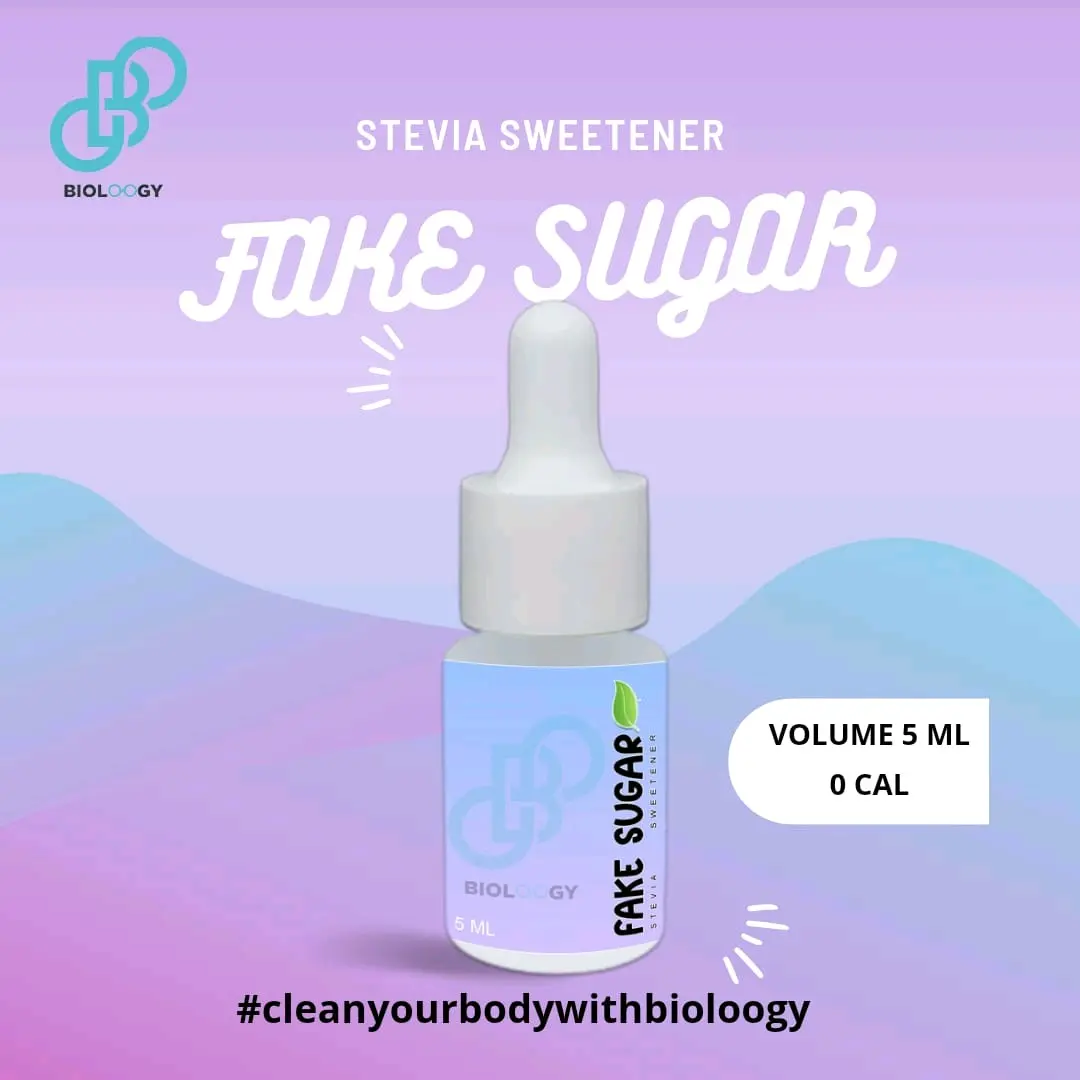 [ Buy 1 get 1 Free]Bioloogy Stevia Sweetener Cair - Penganti Gula Pasir - Gula 0 Kalori 5 ml