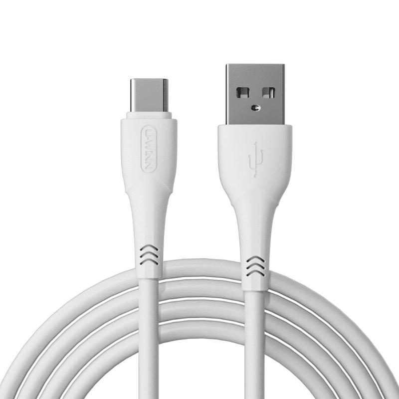 L01 Cable Tipo C 2.4A 1M Blanco USB 3.0_TOPM