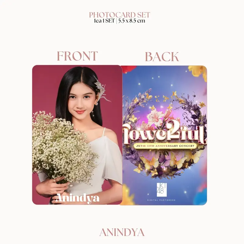 PHOTOCARD JKT48 FLOWE12FUL 2SISI (HARGA 1 PCS + LAMINASI 2 SISI) JPOP CARDS IDOL UNOFFICIAL ADEL ALYA AMANDA ANINDYA ASHEL CALLIE CATHY CHELSEA CHIKA CHIRSTY CYNTHIA DAISY DANELLA ELI ELIN ELLA FENI FIONY FLORA FREYA GENDIS GITA READY STOCK ! 4
