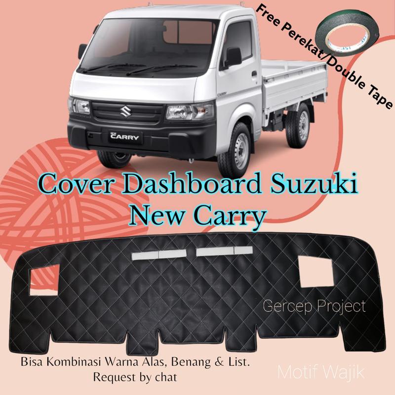 Cover Dashboard Mobil Suzuki NEW CARRY Tayo Kulit Premium Motif Alas Variasi Aksesoris Interior Car 1