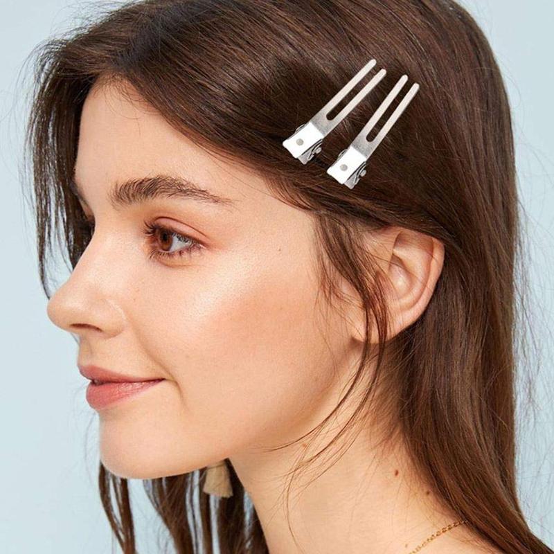 10pc Double Clip Duckbill Clip Styling Hair DIY Accessories Children's Hair Clip Duckbill Clip 4.5cm 2