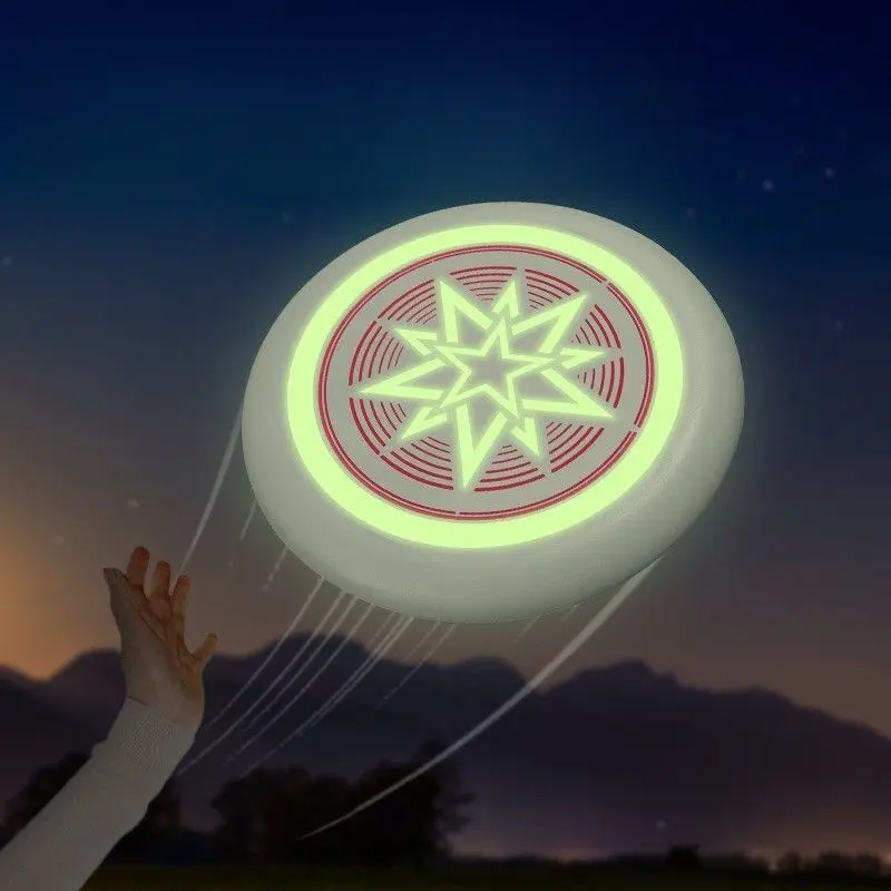 Luminous Frisbee Parent-Child Interaction Toys Outdoor Leisure Sports Swing Luminous Flying Saucer Kindergarten Children Soft Frisbee