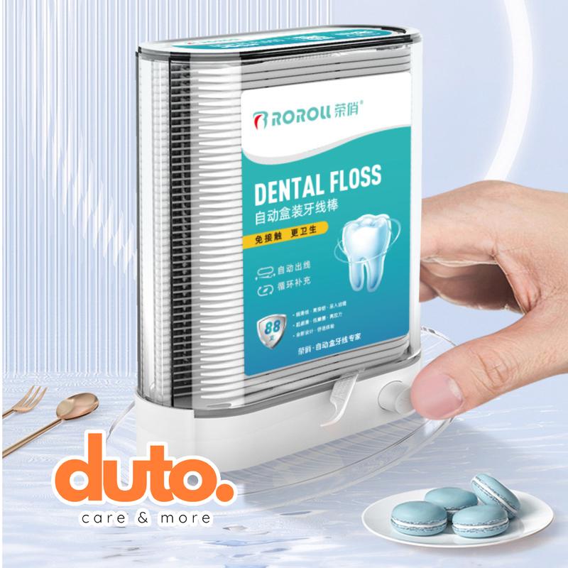 Hộp tăm chỉ nha khoa tự động,hộp 88 cái tiện lợi,chăm sóc răng miệng ,tăm chỉ DUTO cao cấp (HỘP TRẮNG CAO CẤP) 2