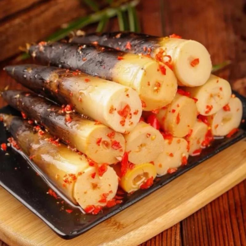 5 Gói Măng 1 Cây Tứ Xuyên Búp Bóc Vỏ Ăn Liền Gói 1 cây hoặc nửa cây Chua Cay