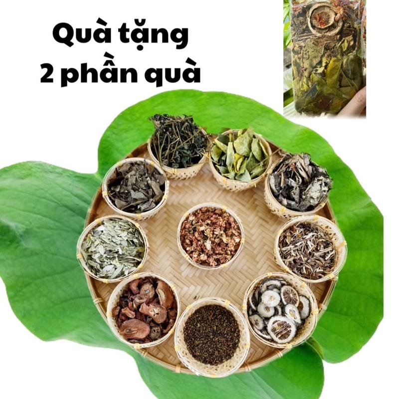 Trà Lá Nam 10 vị -Mua 1 set 15 gói tặng 1 gói nhỏ- thành phần Vỏ bưởi cam non,lá sen giảo cổ lam thảo quyết minh sơn tra chè vằng hoa nhài phan tả diệp cỏ ngọt... 15 gói dùng 30 ngày {CẢI TIẾN MẪU MỚI CÓ TEM} Nước Trà Tea