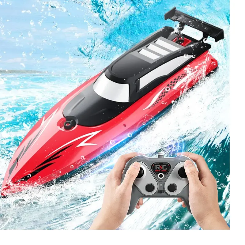 32CM Cross-Border Remote Control Boat Electric Toy Charging 2.4G Remote Control Boat Double Spiral Pulp High-Speed Water Remote Contr