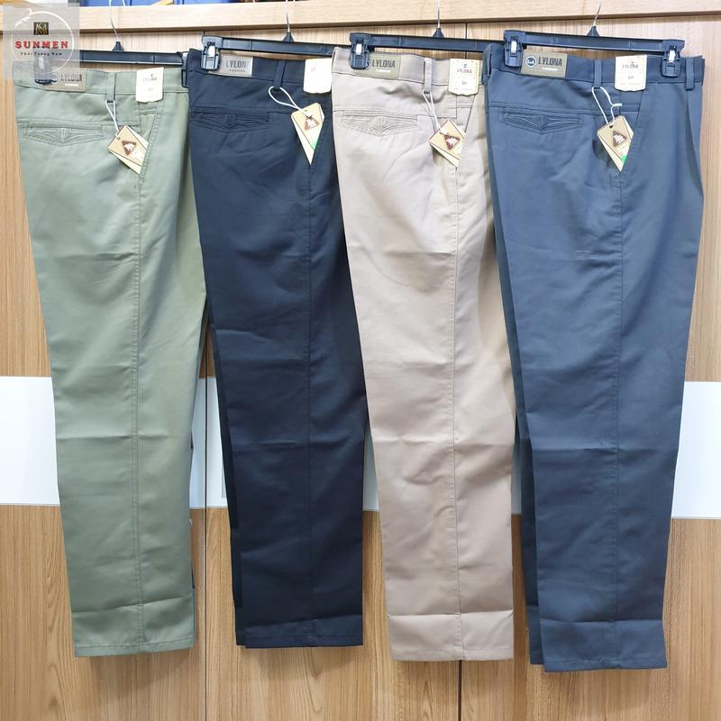 [HCM] Quần Dài Kaki Nam Trung Niên Chất Dày Form Rộng Ống Suông Dành Cho Công Sở Thanh Lịch SUNMEN Size Từ 28 - 38 Ong Menswear quana  unam