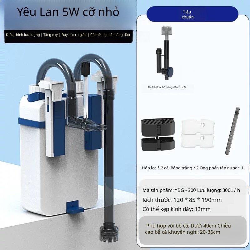 Lọc treo YBG 300 400 500 600 cho bể cá cảnh