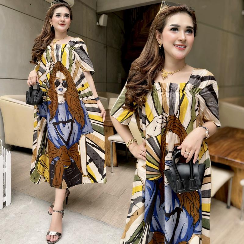 Product Introduction of Dress fuji ld 120 rayon adem bumil Casual Wanita 3