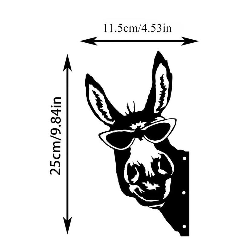 Product Introduction of Donkey Design Garden Fence Decor, Donkey Silhouette Garden Decor, Outdoor Garden Fence Decor, Farm Party Decor, Home Decor 8