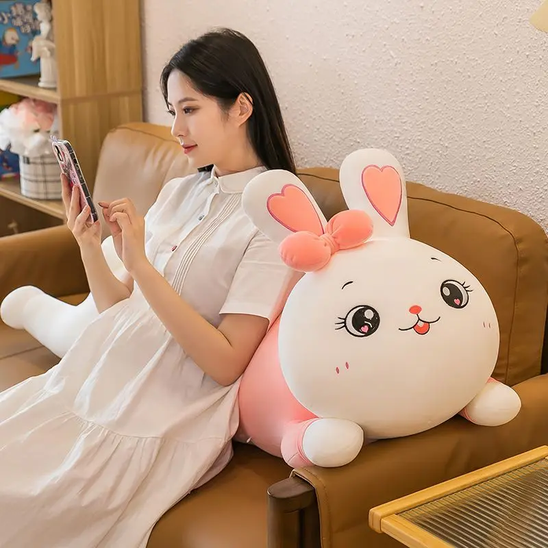 Gối Thỏ Nằm, Đồ Chơi Nhồi Bông Dễ Thương, Búp Bê Ragdoll, Gối Ngủ Dài, Quà Sinh Nhật, Thích Hợp Cho Bạn Gái 5