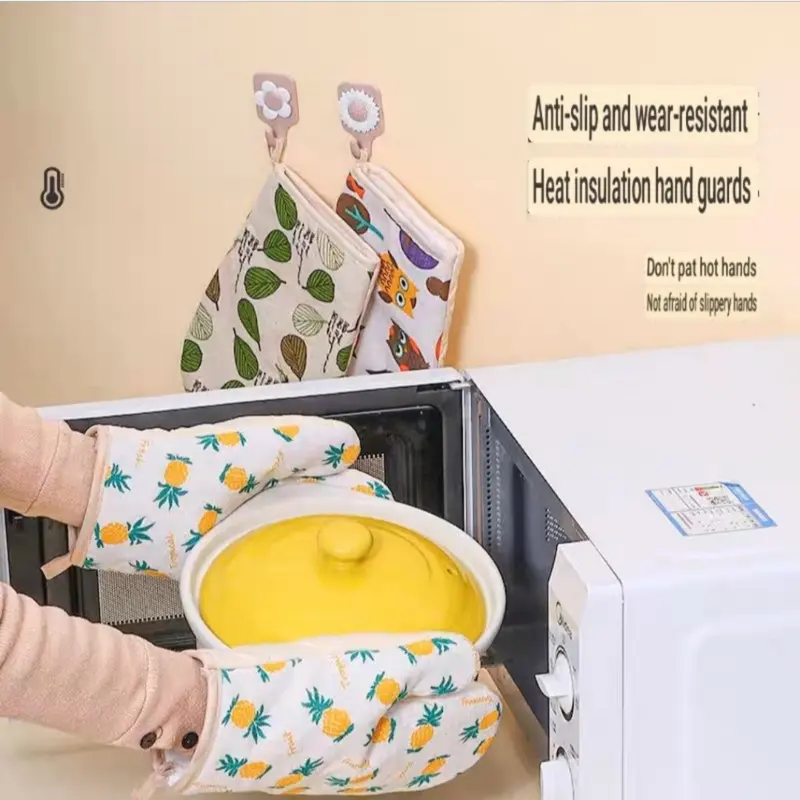 Sarung tangan oven anti panas sarung tangan masak heat resistant cooking gloves 7