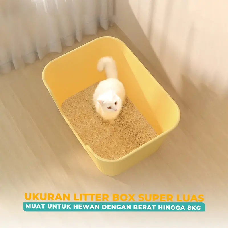Pet Litter Box Ekstra Besar 50CM M31 Bak Pup Kucing Anabul Jumbo / Big Size Pet Litter Box 5