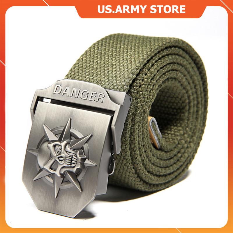 Thắt Lưng Nam Vải Bố Bền Chắc Mặt Khóa Hợp Kim Chống Ghỉ, Dây Nịt Nam Vải Dù Siêu Bền