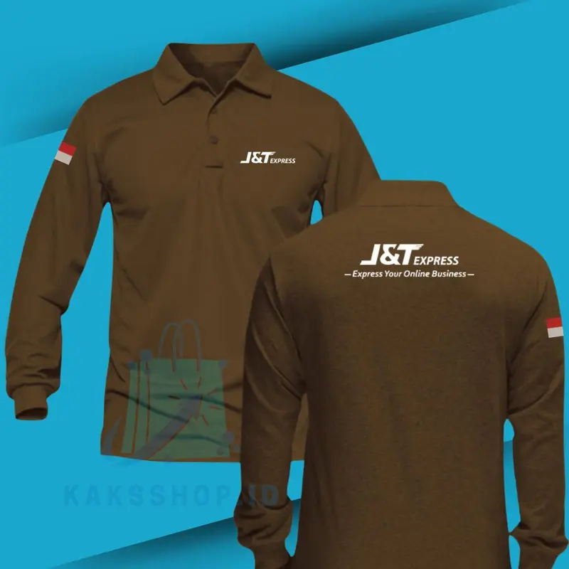 Baju Tshirt Poloshirt Shirt T-Shirt Krah Kerja Panjang Seragam Jnt Express Expedisi Kaospolos Pria Kaos Termurah List Atasan Kombinasi Kerah Bahan Lakoste 7