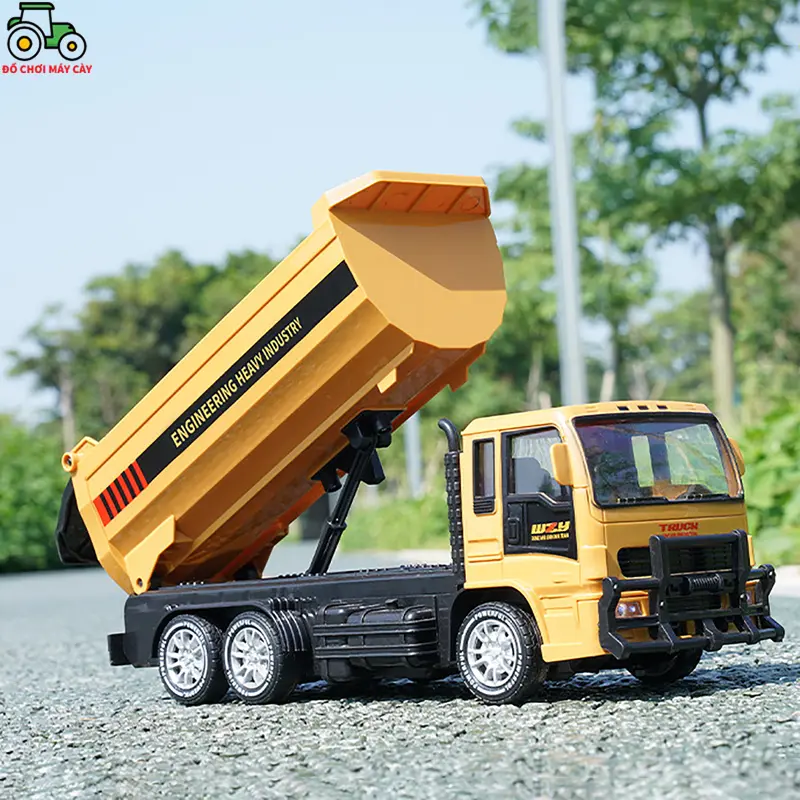 Xe ben - Điều khiển từ xa (RC), nâng hạ thùng ben, lốp cao su; xe công trình; MCT10 4