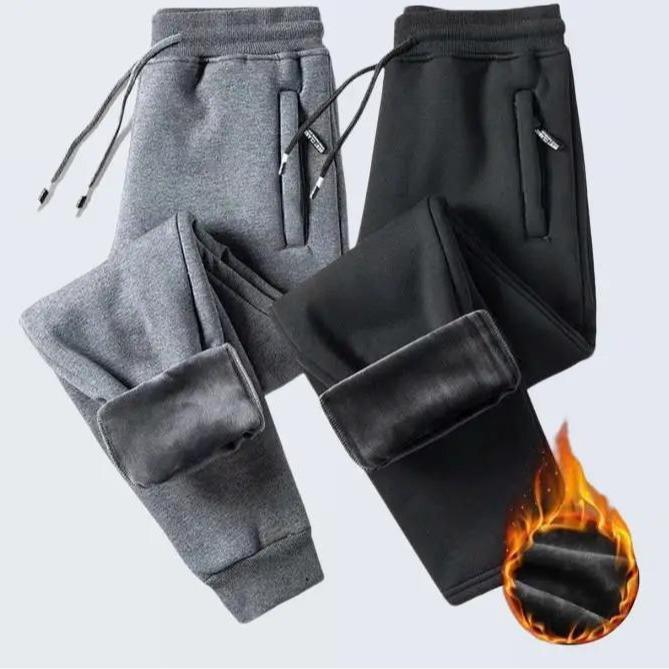 Quần nỉ nam lót lông  siêu dày ấm chống chọi đại hàn mẫu mới nhất có khoá túi