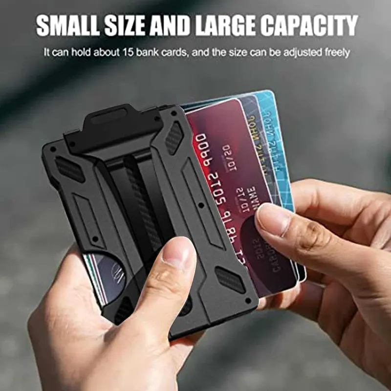 Dompet Kartu Pria Card Holder Magic Wallet Aluminium Anti RFID 1